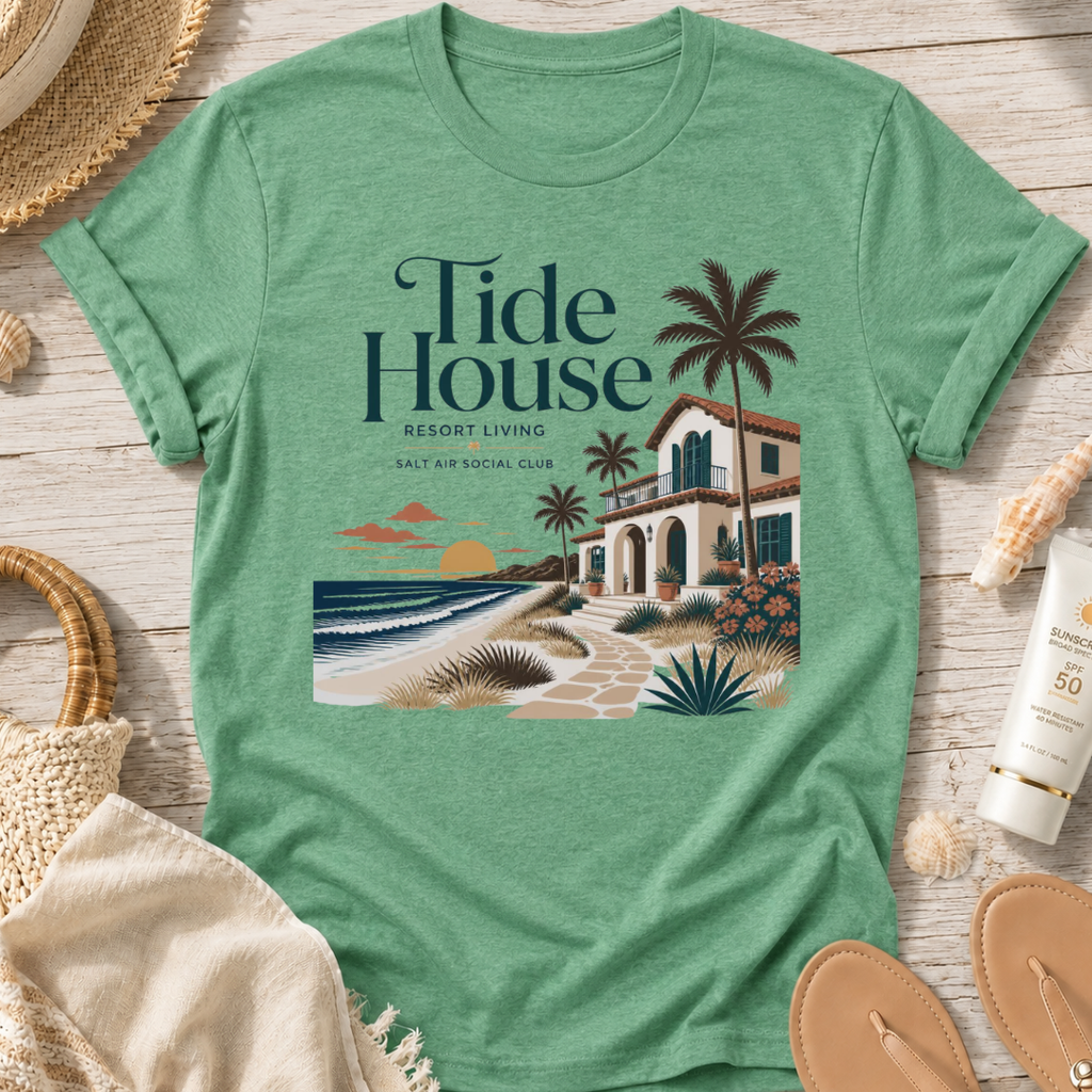 Tide House Beach T‑Shirt