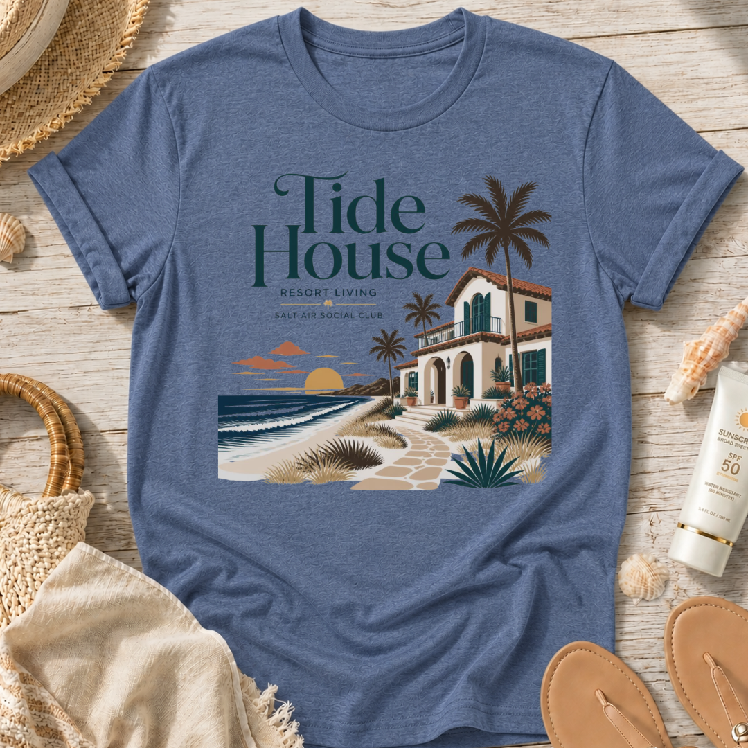 Tide House Beach T‑Shirt