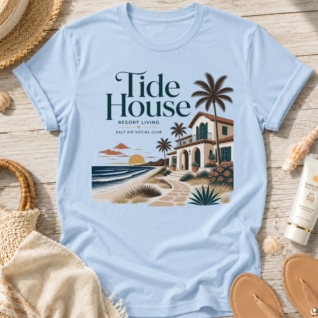 Tide House Beach T‑Shirt