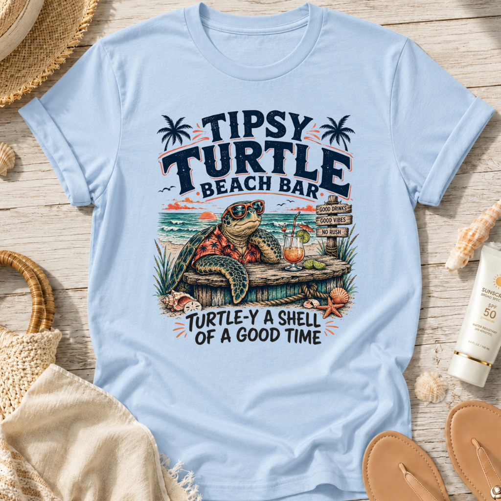 Tipsy Turtle Beach Bar T-Shirt