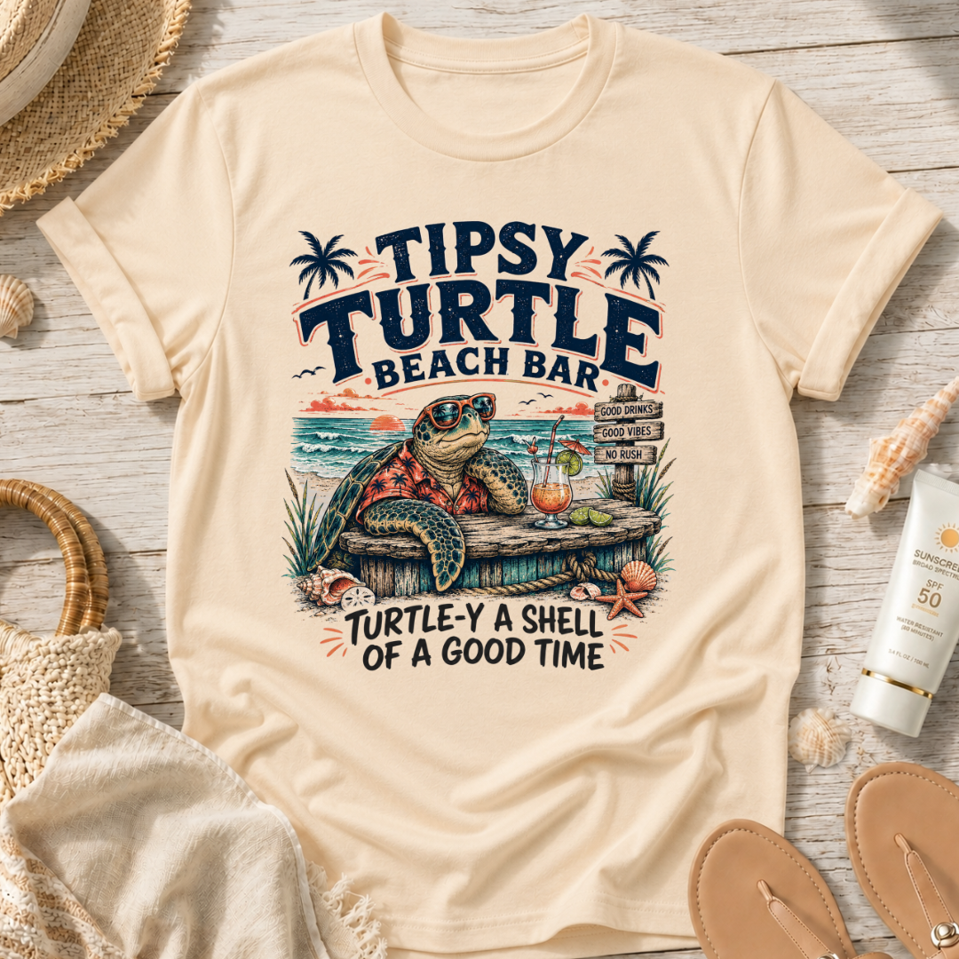 Tipsy Turtle Beach Bar T-Shirt