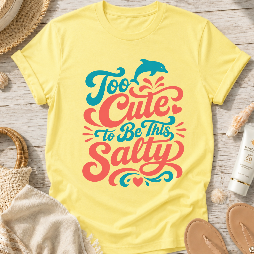 Too Cute to Be This Salty T-Shirt