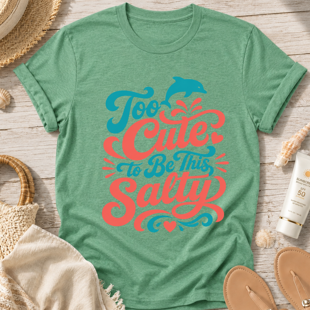 Too Cute to Be This Salty T-Shirt