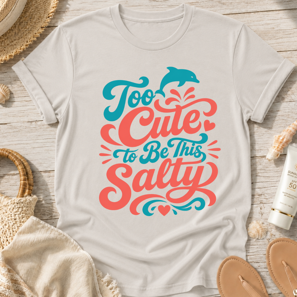 Too Cute to Be This Salty T-Shirt