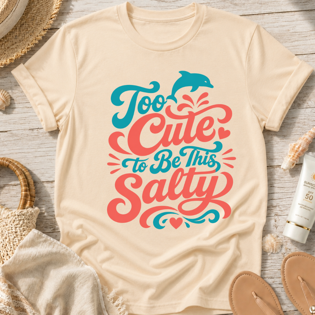 Too Cute to Be This Salty T-Shirt