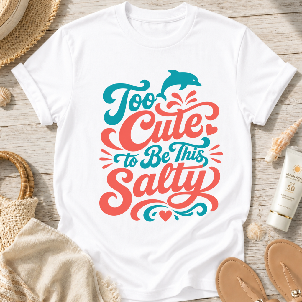 Too Cute to Be This Salty T-Shirt