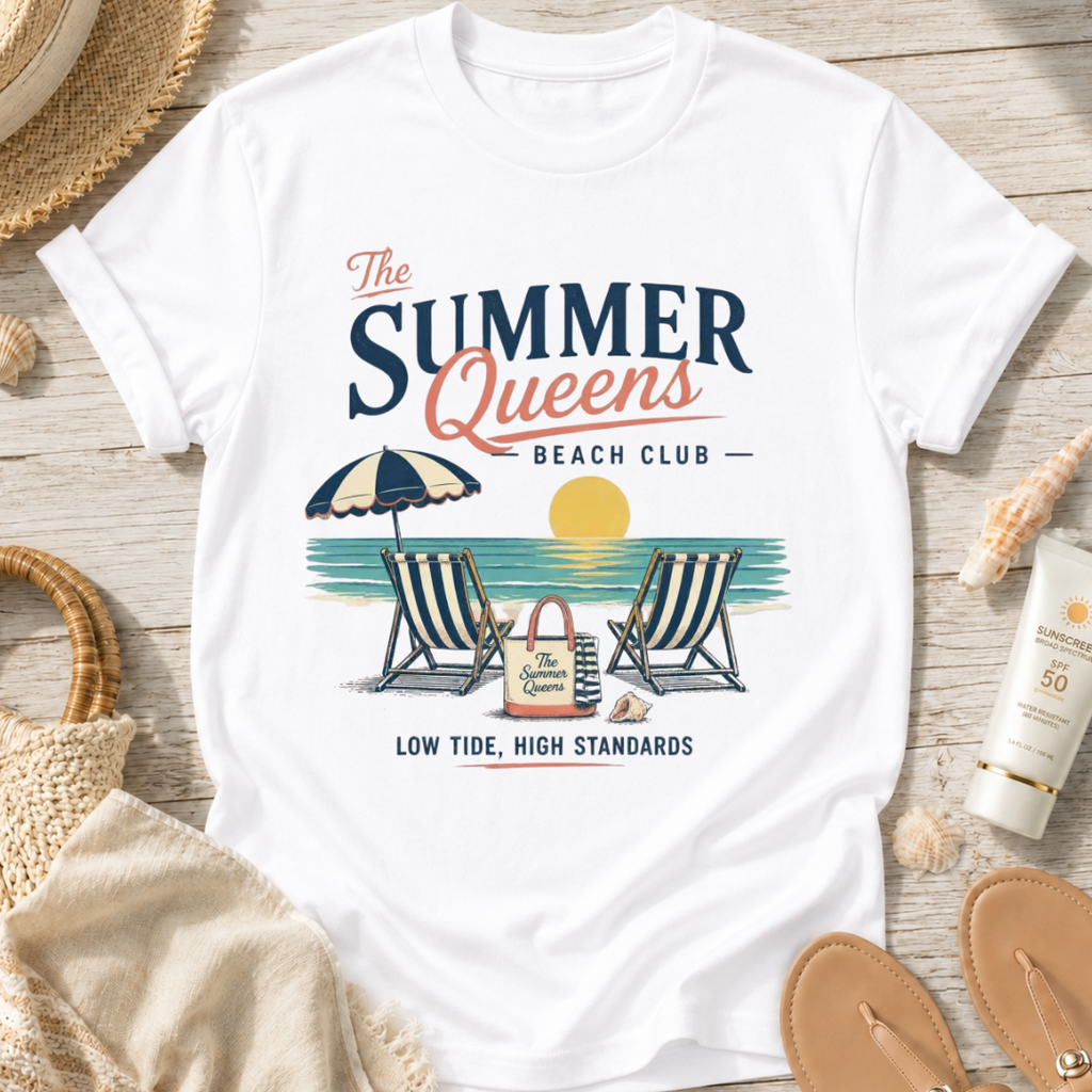 The Summer Queens Beach Club T‑Shirt