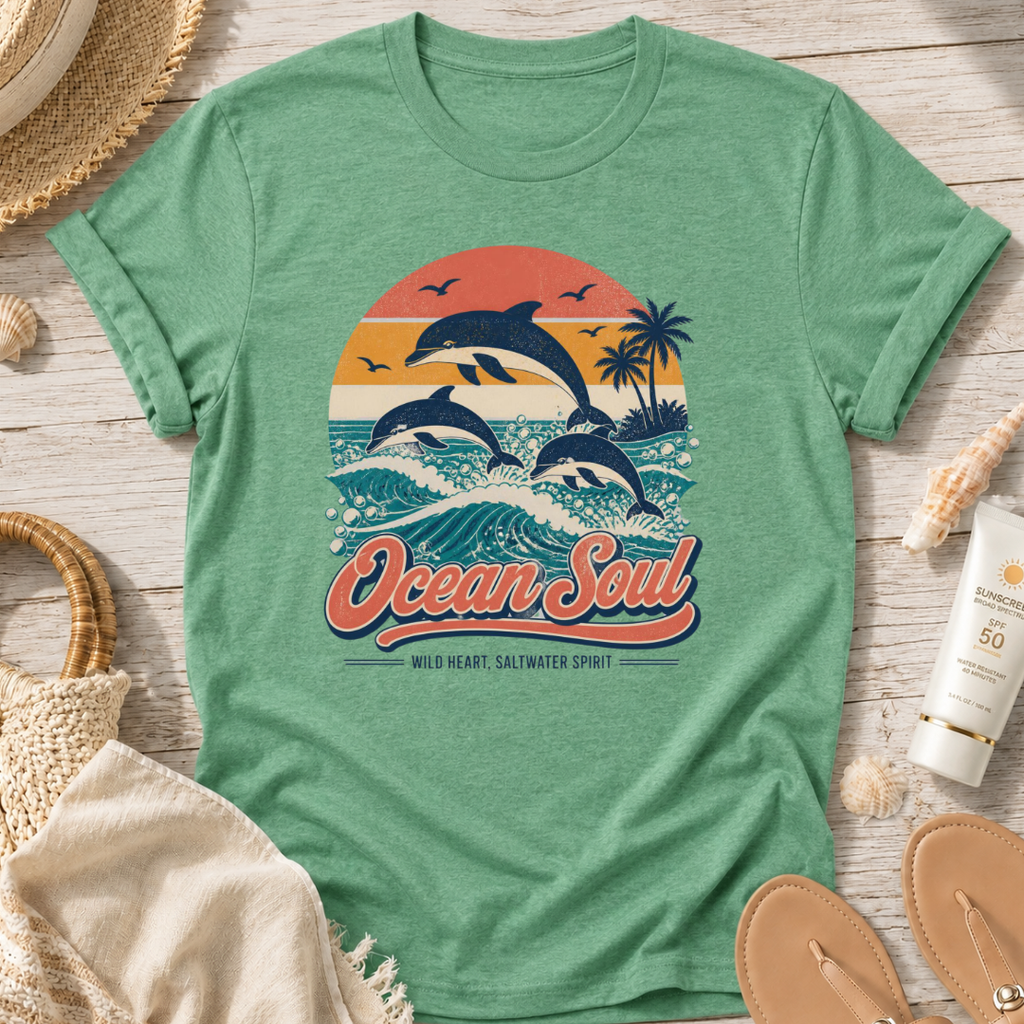 Ocean Soul Dolphin T‑Shirt