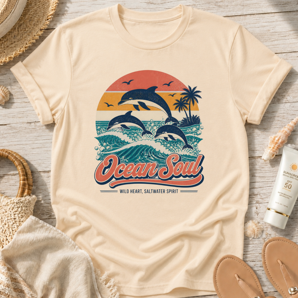 Ocean Soul Dolphin T‑Shirt