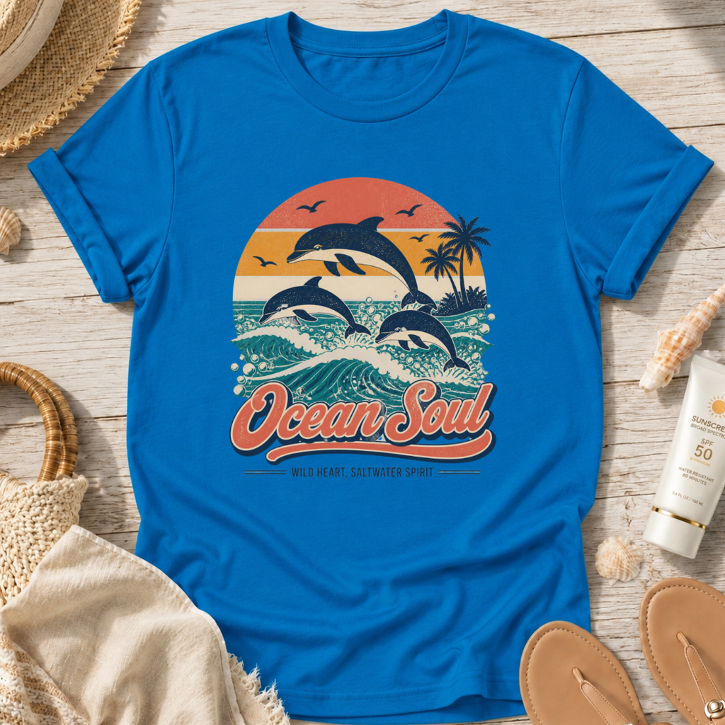 Ocean Soul Dolphin T‑Shirt