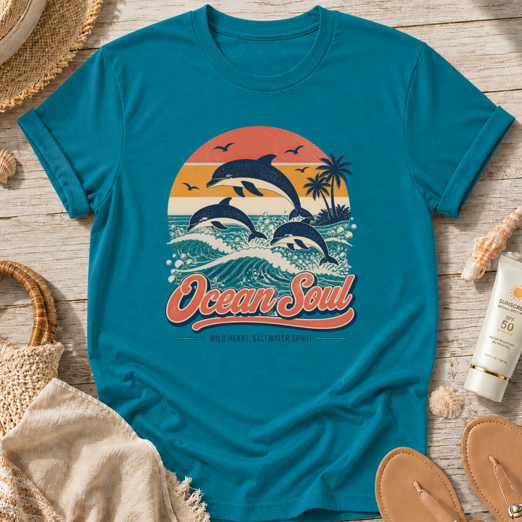Ocean Soul Dolphin T‑Shirt