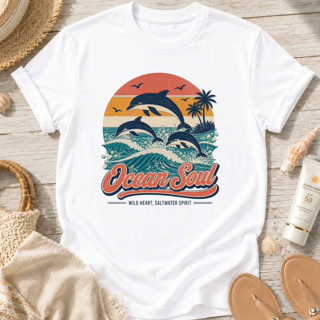 Ocean Soul Dolphin T‑Shirt