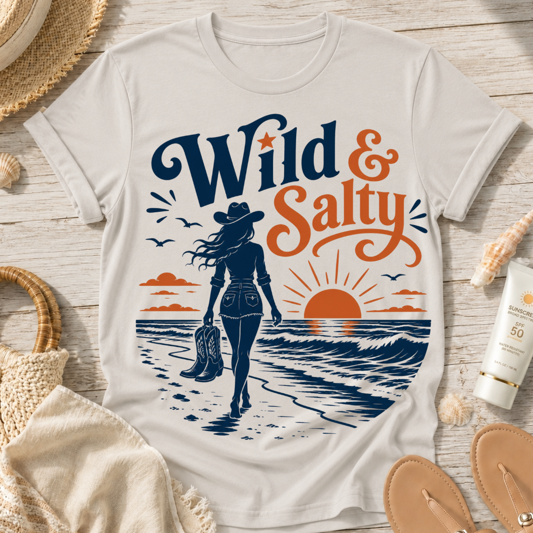 Wild & Salty Beach T-Shirt