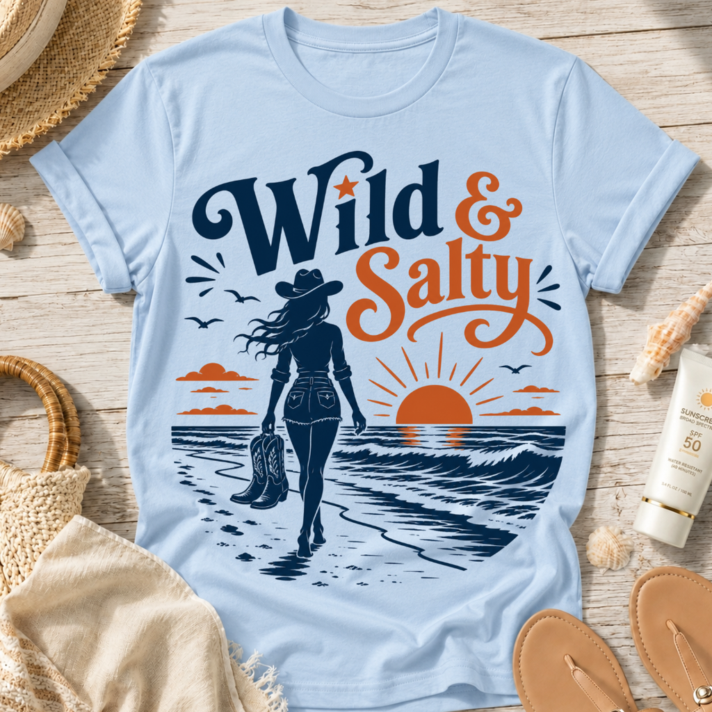 Wild & Salty Beach T-Shirt
