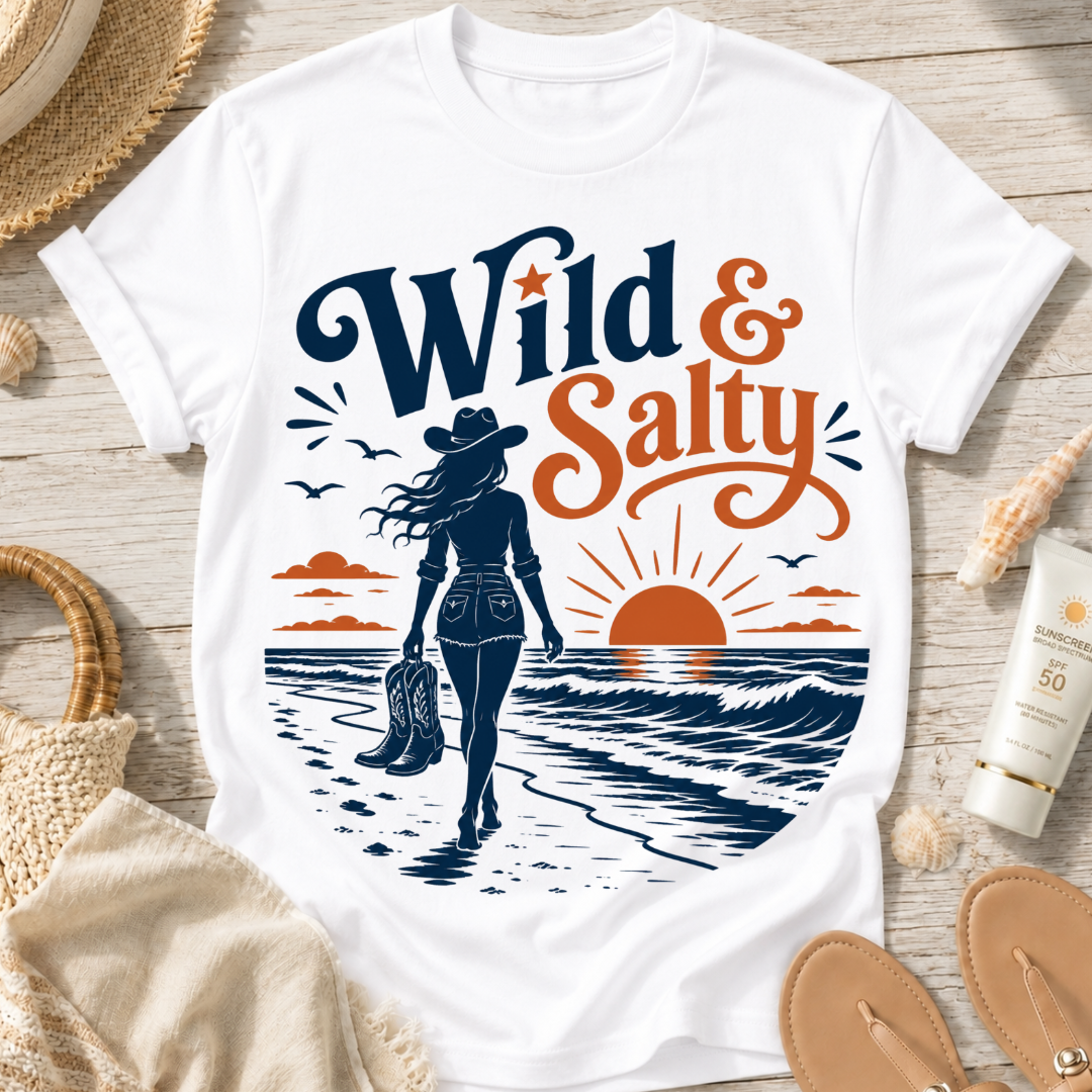 Wild & Salty Beach T-Shirt
